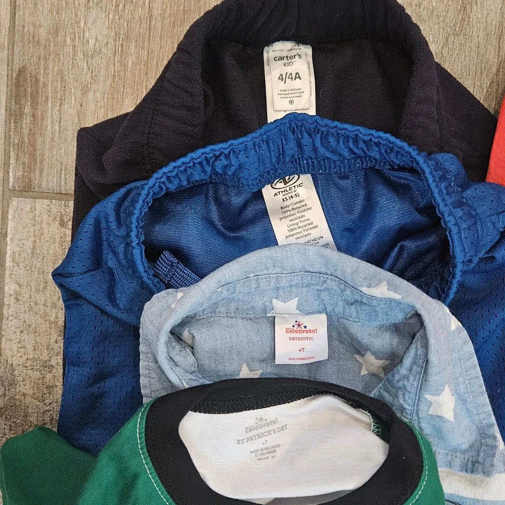 Kids Holiday Clothing Lot of 27 Boys Size 4T 4-5 Halloween Christmas St Patrick‎